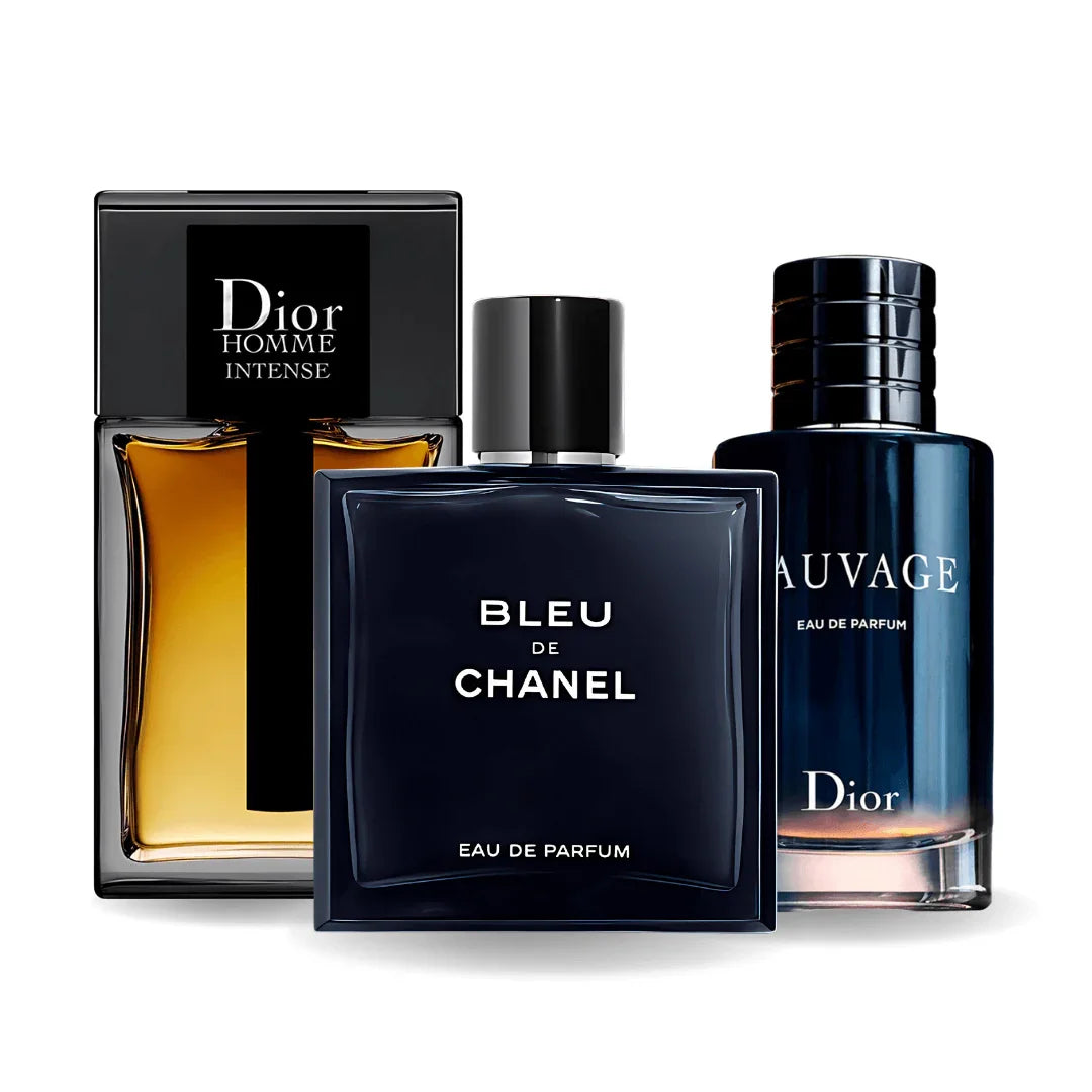 Set di 3 profumi | Sauvage + Bleu de Chanel + Dior Homme Intense